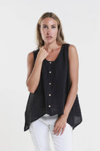 Load image into Gallery viewer, Augusta Linen Button Front Top~ more colors coming

