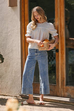 Load image into Gallery viewer, Bon Mid Rise Stretch Denim Wide Leg Front Seamed Jeans Pants~ 11/20 arrival
