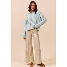 Load image into Gallery viewer, Wide Leg Flared Washed Corduroy Pants with Side Slits~ also in Mocha 10/20
