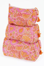 Load image into Gallery viewer, Quilted Cotton Toiletry Bags~ Sherbert ~ coming 7/9
