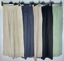 Load image into Gallery viewer, Clambake Linen Palazzo Pant
