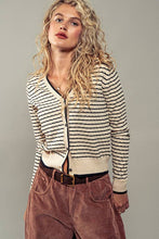 Load image into Gallery viewer, Pyramidal Striped Cardigan
