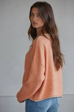 Load image into Gallery viewer, Knit Polyester Acrylic Sweater Crew Neck Cardigan~ arriving soon!
