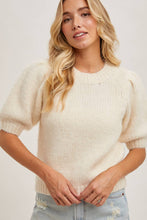 Load image into Gallery viewer, Aspen Puff Sleeve Knit Sweater
