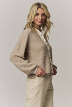 Load image into Gallery viewer, Farrah Contrast Scalloped Trim Cardigan
