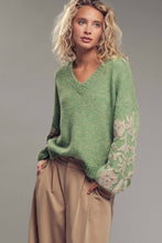 Load image into Gallery viewer, James Floral Embroidered V-Neck Sweater
