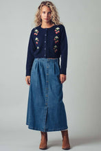 Load image into Gallery viewer, Newport Button-Front Denim Skirt
