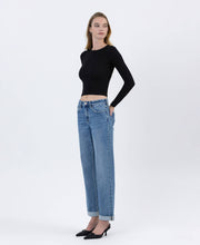 Load image into Gallery viewer, Lovervet by Vervet High Rise Cuffed Boyfriend Jeans~ arriving 7/31
