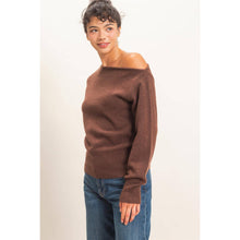 Load image into Gallery viewer, Off The Shoulder Sweater Top
