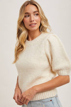 Load image into Gallery viewer, Aspen Puff Sleeve Knit Sweater
