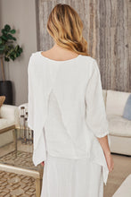 Load image into Gallery viewer, Kate Draped Linen Double Layered Top
