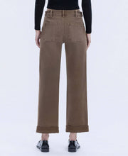 Load image into Gallery viewer, Mocha High Rise Tab Slim Jeans
