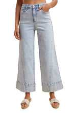 Load image into Gallery viewer, Brooke Denim Cropped Wide Flare Jean~ NEW! coming 6/22
