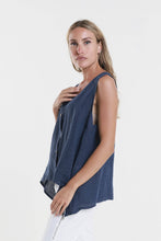 Load image into Gallery viewer, Augusta Linen Button Front Top~ more colors coming
