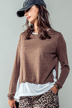 Load image into Gallery viewer, Urban Daizy Double Layer Stripe Rib Knit Top~ in many colors
