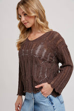 Load image into Gallery viewer, The Open Knit Sweater V-Neck Pullover
