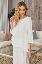 Load image into Gallery viewer, Kate Draped Linen Double Layered Top
