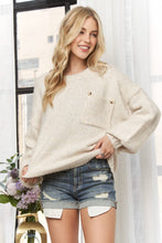 Load image into Gallery viewer, Adora Cozy Knit with Pocket Sweater
