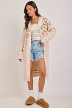 Load image into Gallery viewer, Nordic Fair Isle  Long Cardigan~ 11/4 arrival
