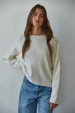 Load image into Gallery viewer, By Together Knit Sweater Rolled Round Neck Pullover~ also in Red
