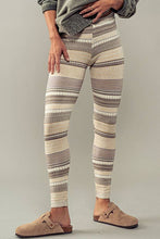 Load image into Gallery viewer, Hannah Multi Striped Sweater Knit Winter Leggings
