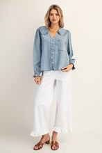 Load image into Gallery viewer, Jane Mineral Wash Blouse
