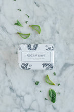 Load image into Gallery viewer, Aloe Leaf &amp; Mint Shea Butter Soap - Bath Bar
