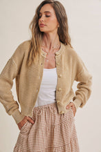 Load image into Gallery viewer, In February Waffle Stitch Cardigan
