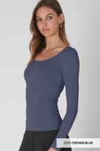 Load image into Gallery viewer, Nikibiki Long Sleeve Scoop Neck Top~ back in September!
