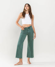 Load image into Gallery viewer, Heather High Rise Crop Wide Leg
