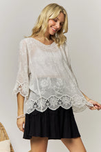 Load image into Gallery viewer, Bell Sleeve Lace Top~ also in White
