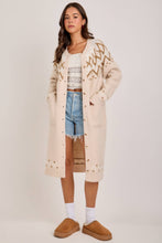 Load image into Gallery viewer, Nordic Fair Isle  Long Cardigan~ 11/4 arrival
