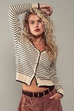 Load image into Gallery viewer, Pyramidal Striped Cardigan
