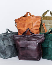 Load image into Gallery viewer, Bianca Handcrafted Leather Tote/Crossbody Bags
