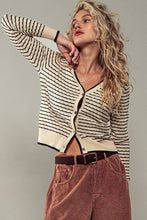 Load image into Gallery viewer, Pyramidal Striped Cardigan
