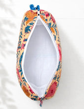 Load image into Gallery viewer, Block Print Vanity Travel Bag ~ Autumn ~ coming 8/10
