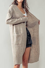 Load image into Gallery viewer, Jessica Long Knit Cardigan w/ Thumbhole
