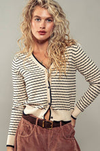 Load image into Gallery viewer, Pyramidal Striped Cardigan
