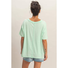 Load image into Gallery viewer, Washed V-Neck Oversized Tee

