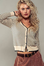 Load image into Gallery viewer, Pyramidal Striped Cardigan
