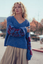 Load image into Gallery viewer, James Floral Embroidered V-Neck Sweater
