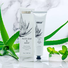 Load image into Gallery viewer, Aloe Leaf &amp; Mint  - Shea Butter Hand and Body Creme Tube
