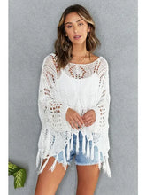 Load image into Gallery viewer, Sydney Drop Shoulder Crochet Top~ in Berry &amp; Olive
