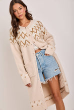 Load image into Gallery viewer, Nordic Fair Isle  Long Cardigan~ 11/4 arrival
