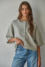 Load image into Gallery viewer, Kelly Knit Sweater Quarter Sleeve Button Up Cardigan~ also in Navy
