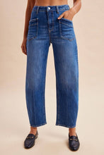 Load image into Gallery viewer, Stretch Denim Slim Barrel Leg Jeans
