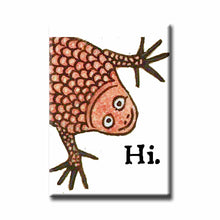 Load image into Gallery viewer, Medieval Marginalia Froggy Says Hi Refrigerator Magnet
