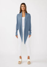 Load image into Gallery viewer, Lyla Waffle Knit Long Sleeve Tie Front Cardigan
