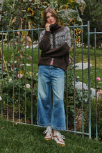 Load image into Gallery viewer, Nordic Fair Isle Zip Up Sweater Jacket
