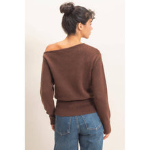 Load image into Gallery viewer, Off The Shoulder Sweater Top
